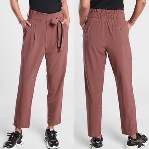Athleta Skyline Pant II paper bag bow